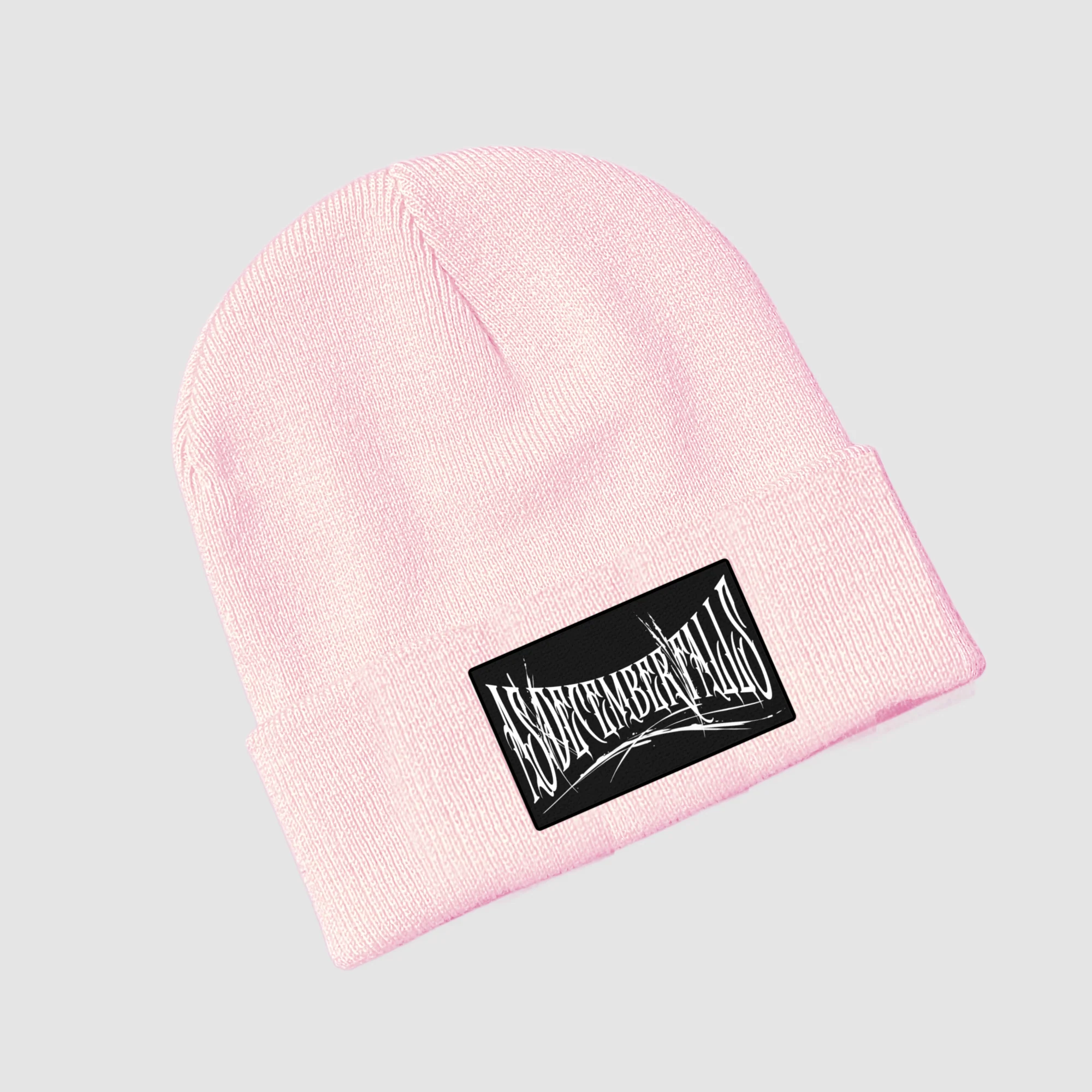 Baby Pink Metal Beanie