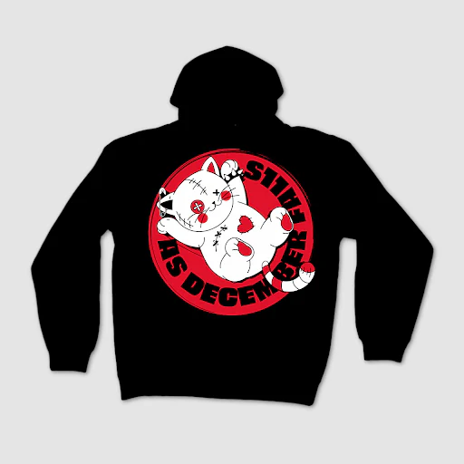 Chippy Cat Zip Hoodie - Unisex - Image 2