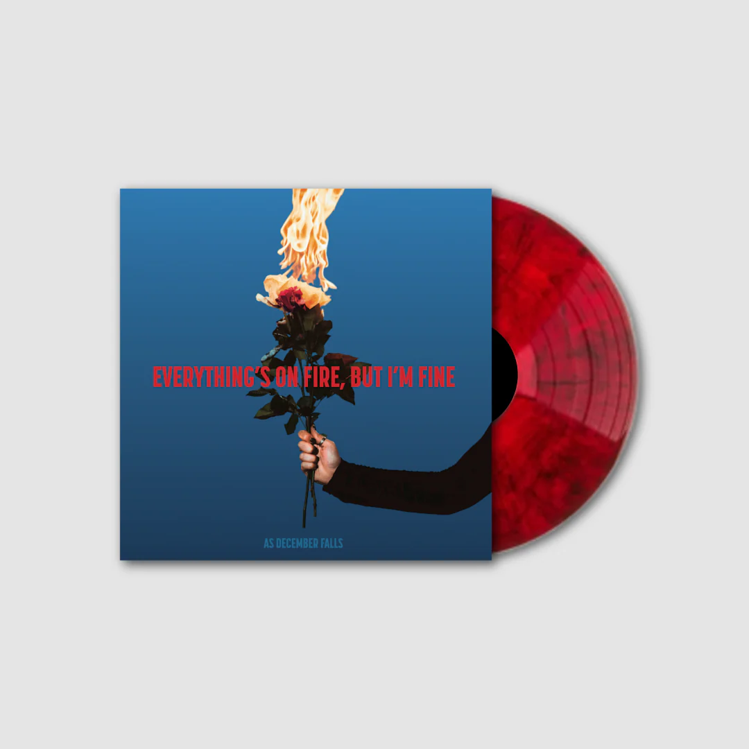 Everything's On Fire But I'm Fine - Standard Red Marble Vinyl (Signed)