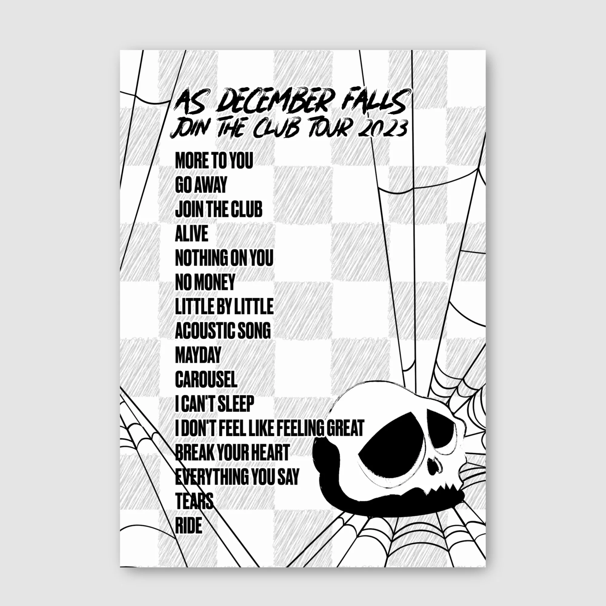 Join The Club Tour Set List - Signed