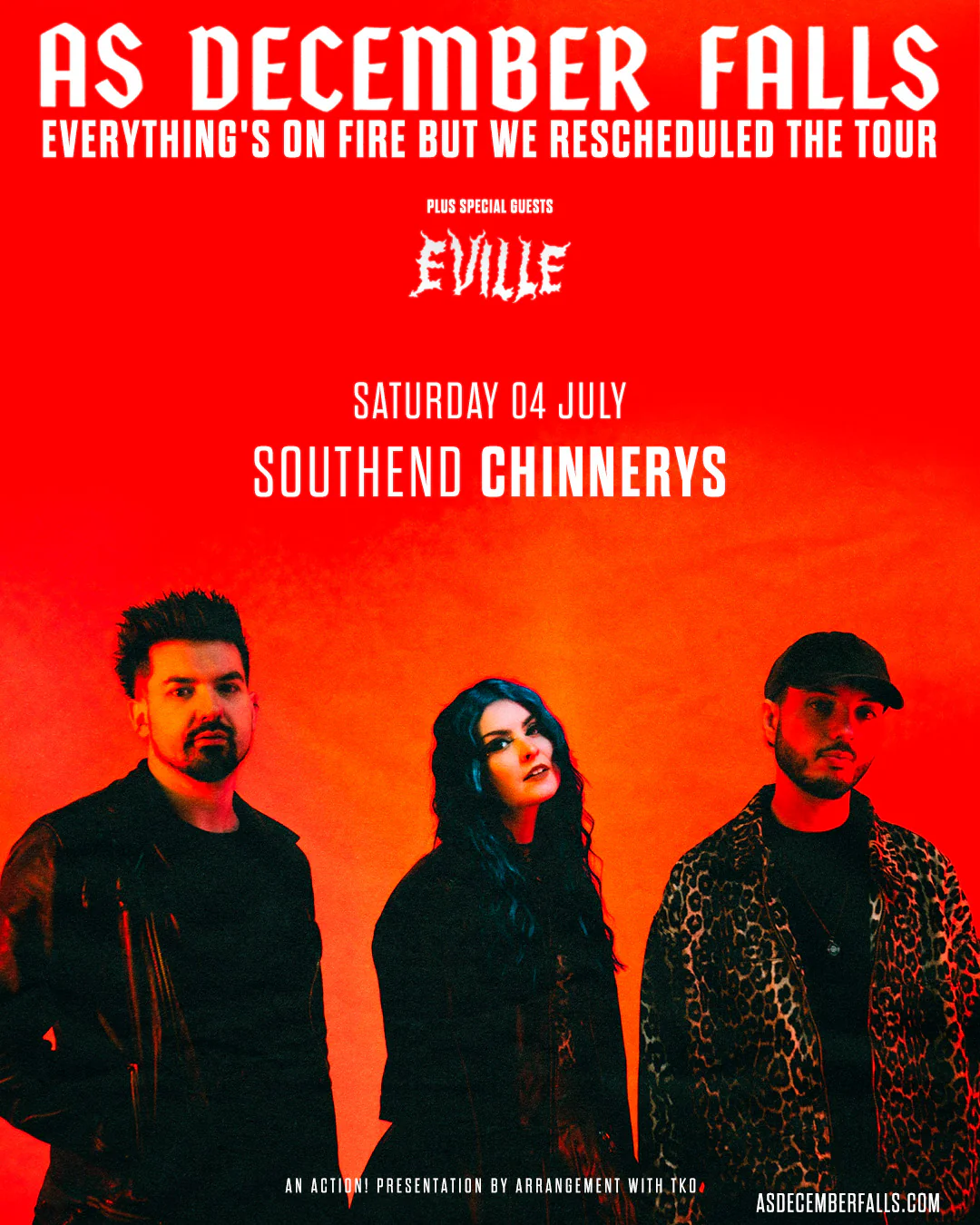 As December Falls live in Southend - Chinnerys - 04/07/26 - Digital Ticket